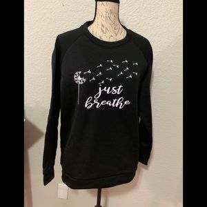New Just breathe sweatshirt XXL